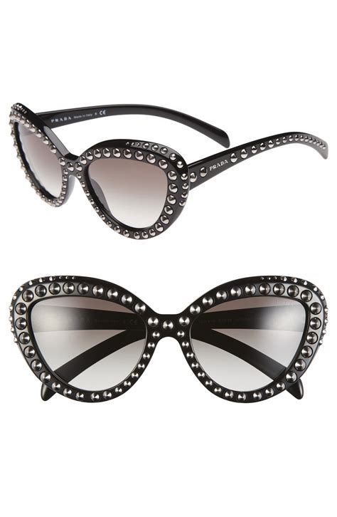 prada glasses cat eye|prada cat eye studded sunglasses.